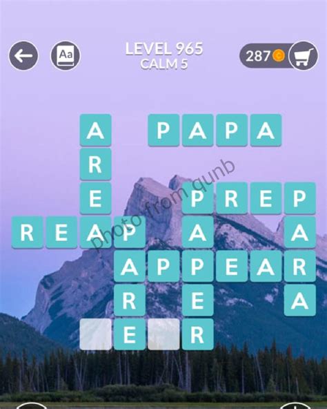 Wordscapes level 7965 is in the Far group, Master pack of levels. . Wordscapes 965